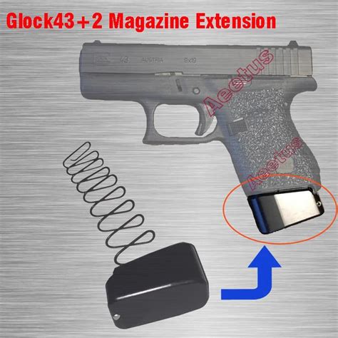 cnc machined magazines base pad for glock 43 2|glock 43 2 base pad.